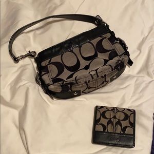 Coach purse and wallet
